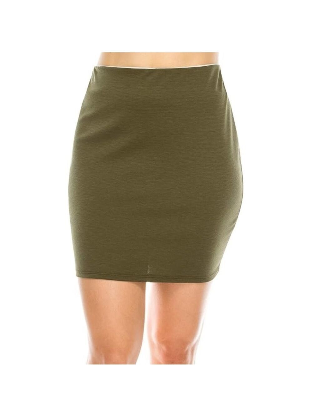 Sympli mini skirt size 4 basil thyme colour stretchy elastic waist lightweight